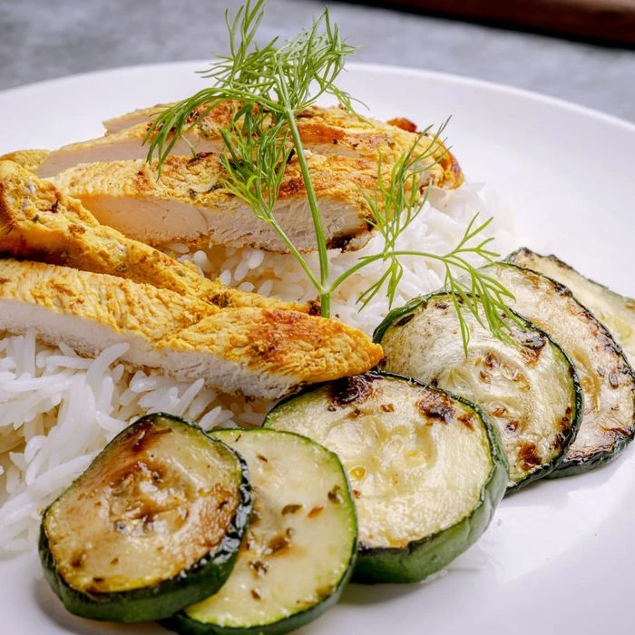 Chicken with Grilled Zucchini